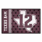 Texas A&M 12th Man Uniform Inspired Starter Rug 19"x30", 18915