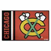 Chicago Blackhawks Uniform Inspired Starter Rug 19"x30", 19258
