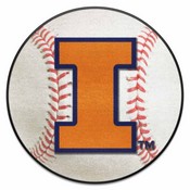 Illinois Baseball Mat 27" diameter, 1956