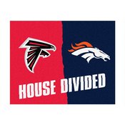NFL - Atlanta Falcons/Denver Broncos House Divided Rugs 33.75"x42.5", 19569
