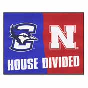 Creighton / Nebraska House Divided Rug 33.75"x42.5", 19729