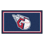 Cleveland Guardians 3ft. x 5ft. Plush Area Rug - "Guardians Fastball" Primary Logo, 19802