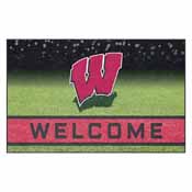 University of Wisconsin 18"x30" Crumb Rubber Door Mat, 19995