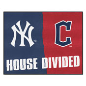 MLB - Yankees - Indians House Divided Rug 33.75"x42.5", 20350