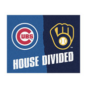 MLB - Cubs - Brewers House Divided Rug 33.75"x42.5", 20399