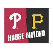 MLB - Phillies - Pirates House Divided Rug 33.75"x42.5", 20400