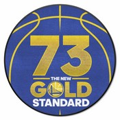 NBA - Warriors 73 Basketball Mat 27" diameter, 20561