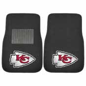 NFL - Kansas City Chiefs 2-PC Embroidered Car Mats 18"x27", 20601