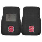 NC State 2-PC Embroidered Car Mats 18"x27", 20785