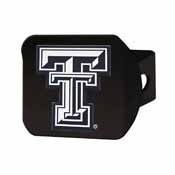 Texas Tech Black Hitch Cover 4 1/2"x3 3/8", 21052