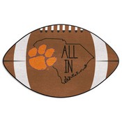 Clemson Southern Style Football Rug 20.5"x32.5", 21091