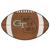 Georgia Tech Southern Style Football Rug 20.5"x32.5", 21111