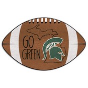 Michigan State Southern Style Football Rug 20.5"x32.5", 21151