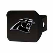 NFL - Carolina Panthers Hitch Cover - Chrome on Black 3.4"x4", 21500