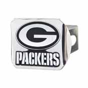 NFL - Green Bay Packers Chrome Hitch - Chrome3.4"x4", 21524