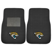 NFL - Jacksonville Jaguars  2-pc Embroidered Car Mat Set  17"x25.5", 21540