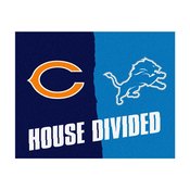 NFL - Bears - Lions House Divided Rug 33.75"x42.5", 21908