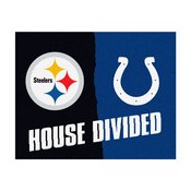 NFL - Steelers - Colts House Divided Rug 33.75"x42.5", 22006