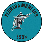 MLB - Miami Marlins Roundel Mat 27" diameter, 2216