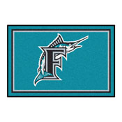 Florida Marlins 4ft. x 6ft. Plush Area Rug, 2218