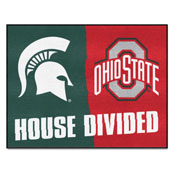 Michigan State - Ohio State House Divided Rug 33.75"x42.5", 22316