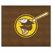 MLB - San Diego Padres Brown/Yellow Tailgater Rug 5'x6', 22333