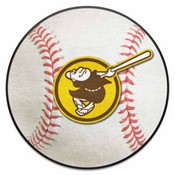 MLB - San Diego Padres Brown/Yellow Baseball Mat 27" diameter, 22335