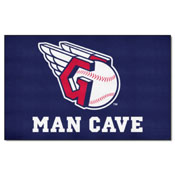 Cleveland Guardians Man Cave Ulti-Mat Rug - 5ft. x 8ft. - "Guardians Fastball" Primary Logo, 22402