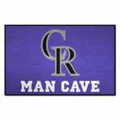 MLB - Colorado Rockies Man Cave Starter Rug 19"x30", 22403