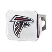 NFL - Atlanta Falcons Color Hitch Cover - Chrome3.4"x4", 22531
