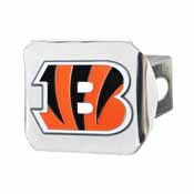 NFL - Cincinnati Bengals Color Hitch Cover - Chrome3.4"x4", 22546