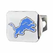 NFL - Detroit Lions Color Hitch Cover - Chrome3.4"x4", 22558