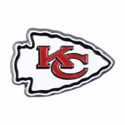 NFL - Kansas City Chiefs Emblem - Color 3"x3.2", 22572