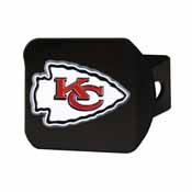 NFL - Kansas City Chiefs Color Hitch Cover - Black3.4"x4", 22574