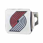 NBA - Portland Trail Blazers Color Hitch Chrome 3.4"x4", 22743