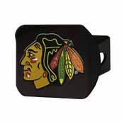 NHL - Chicago Blackhawks Color Hitch Black 3.4"x4", 22764