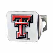 Texas Tech University Color Hitch Chrome 3.4"x4", 22827