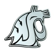 Washington State University Chrome Emblem 3"x3.2", 22848