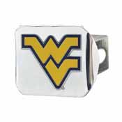 West Virginia University Color Hitch Chrome 3.4"x4", 22851