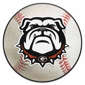 Georgia Black New Bulldog Baseball Mat 27" diameter, 22871