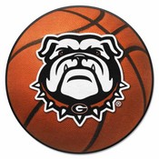 Georgia Black New Bulldog Basketball Mat 27" diameter, 22872