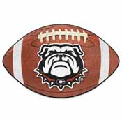 Georgia Black New Bulldog Football Rug 20.5"x32.5", 22874