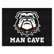 Georgia Black New Bulldog Man Cave All-Star Mat 33.75"x42.5", 22876