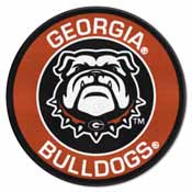 Georgia Black New Bulldog Roundel Mat 27" diameter, 22882