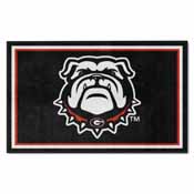 Georgia Black New Bulldog Rug, 22883-FM
