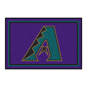 Arizona Diamondbacks 4ft. x 6ft. Plush Area Rug 1998 Retro Logo, 2292