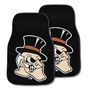 Wake Forest Demon Deacons Front Carpet Car Mat Set - 2 Pieces, Demon Deacon Logo, 236-F111