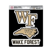 Wake Forest Demon Deacons 3 Piece Decal Sticker Set, 236-F602.3