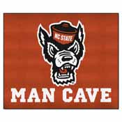 NC State Man Cave Tailgater Rug 5'x6', AGS-23974