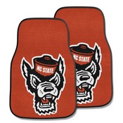 NC State 2-pc Carpeted Car Mats 17"x27", 23976